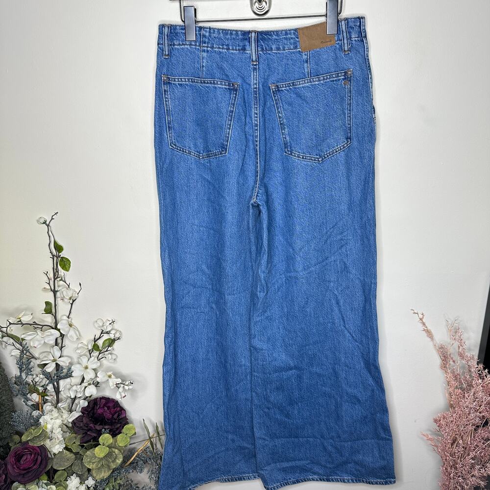 Madewell Wide Sweet Denim Trousers Java Wash Sz 2… - image 6